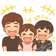 [LINEスタンプ] shinafamily