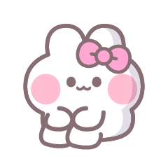 [LINEスタンプ] 楽しいうしゃぎ！！ ピンク