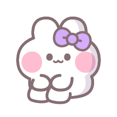 [LINEスタンプ] 楽しいうしゃぎ！！ 紫色