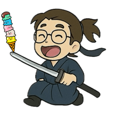 [LINEスタンプ] Dr. Sam（サムライ風）
