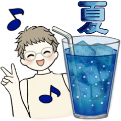 [LINEスタンプ] ベビーフェイスのシニアちゃん ☆ 夏の毎日