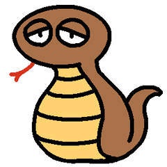 [LINEスタンプ] 気だるげなツチノコ