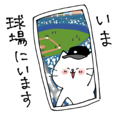 [LINEスタンプ] 野球好きネコ