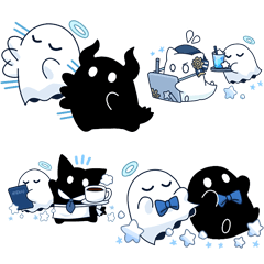 [LINEスタンプ] ホシクイとお化けの子