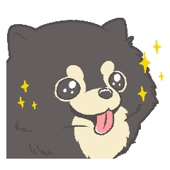 [LINEスタンプ] ポメラニアンのもぐおくん