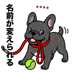 [LINEスタンプ] 名前入りフレブルタイガーブリンドル
