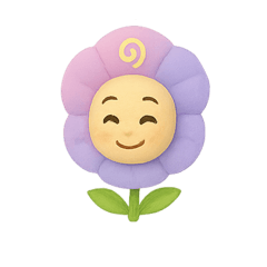 [LINEスタンプ] 花ぽよのアサちゃん（やさしい気持ち）