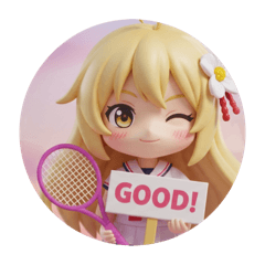 [LINEスタンプ] テニスみなみちゃんカプセルトイ
