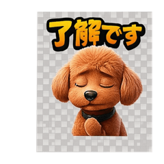 [LINEスタンプ] トイプードル、ワンコ