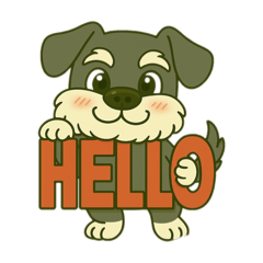 [LINEスタンプ] シュナウザーの日常◼︎第三弾