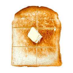 [LINEスタンプ] モーニング朝ごはんトーストスタンプ絵文字