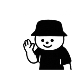 [LINEスタンプ] しろいまるいやつ 英語ver