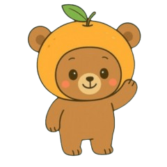 [LINEスタンプ] みかんくまくん【毎日スタンプ】