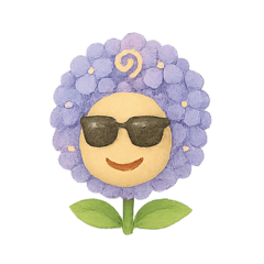 [LINEスタンプ] 花ぽよのアジちゃん（やさしい気持ち）