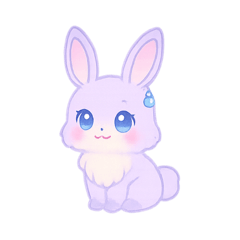 [LINEスタンプ] ふわっとうさぎさんと一緒