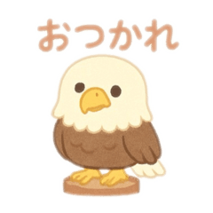[LINEスタンプ] 可愛い鷲日本語