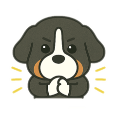 [LINEスタンプ] まろわんバーニーズマウンテンドッグ改