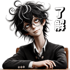 [LINEスタンプ] 少年よ大志を抱け！3Dリアル
