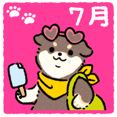 [LINEスタンプ] 7月のおまるちゃん