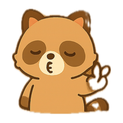 [LINEスタンプ] たぬきさんのいろいろな表情。