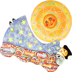 [LINEスタンプ] 黒い尖塔とマーマレードの空
