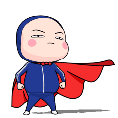 [LINEスタンプ] 青ジャータイツちゃん 4【ポップアップ】