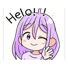 [LINEスタンプ] ゆるっと紫ちゃんの毎日スタンプ