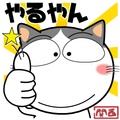 [LINEスタンプ] ハチワレ猫★関西のことば