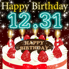 [LINEスタンプ] 12月下旬❤️日付入❤️誕生日おめでとう❣️