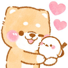 [LINEスタンプ] ❤️シマエナガといやしばいぬ❤️柴犬/敬語