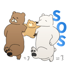 [LINEスタンプ] 心のお守りクマさん-SOSをスタンプで共有-