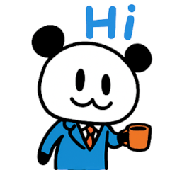 [LINEスタンプ] ぱんだぴ 017：ワークチャット英語