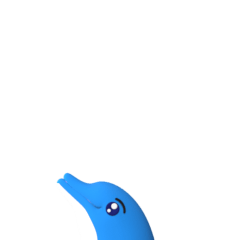 [LINEスタンプ] 3Dイルカスタンプ
