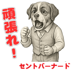 [LINEスタンプ] セントバーナードの喜怒哀楽スタンプ
