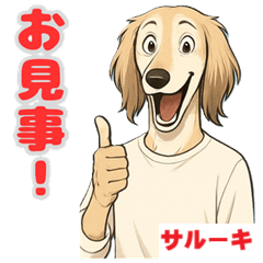 [LINEスタンプ] サルーキの喜怒哀楽スタンプ
