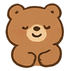 [LINEスタンプ] ぽっちゃりくまの気分パーティー