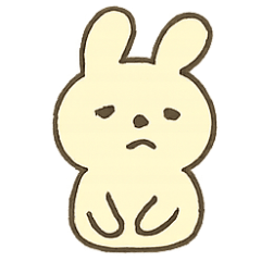 [LINEスタンプ] ぷにぷにうさぎの気分大行進