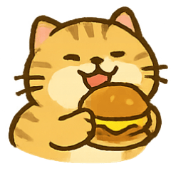 [LINEスタンプ] もぐもぐデブねこ
