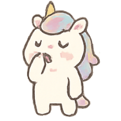 [LINEスタンプ] ユニコーンのキラキラ感情表現