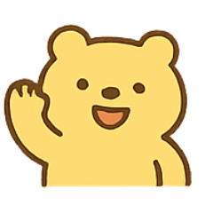 [LINEスタンプ] 元気いっぱいの黄色いクマ