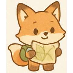 [LINEスタンプ] ふわもこ森のキツネ
