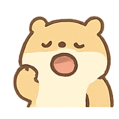 [LINEスタンプ] ぽっちゃりハムスターの表情