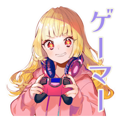 [LINEスタンプ] パーカーの女の子★ゲーマーライフ