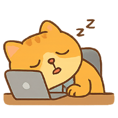 [LINEスタンプ] 退勤カウントダウン猫