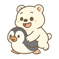 [LINEスタンプ] ホッキョクグマ物語
