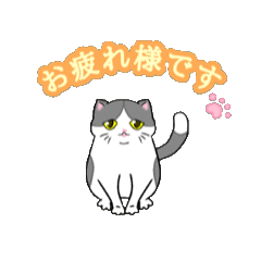 [LINEスタンプ] ビジネスお猫