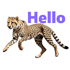 [LINEスタンプ] チーター E