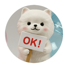 [LINEスタンプ] ポメラニアンカプセルトイ(丸型)