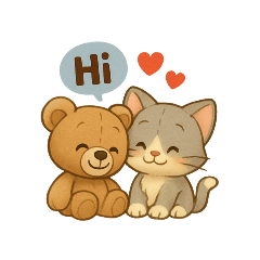 [LINEスタンプ] みゃうとくーちゃん