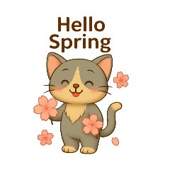 [LINEスタンプ] みゃうとくーちゃん、春夏秋冬